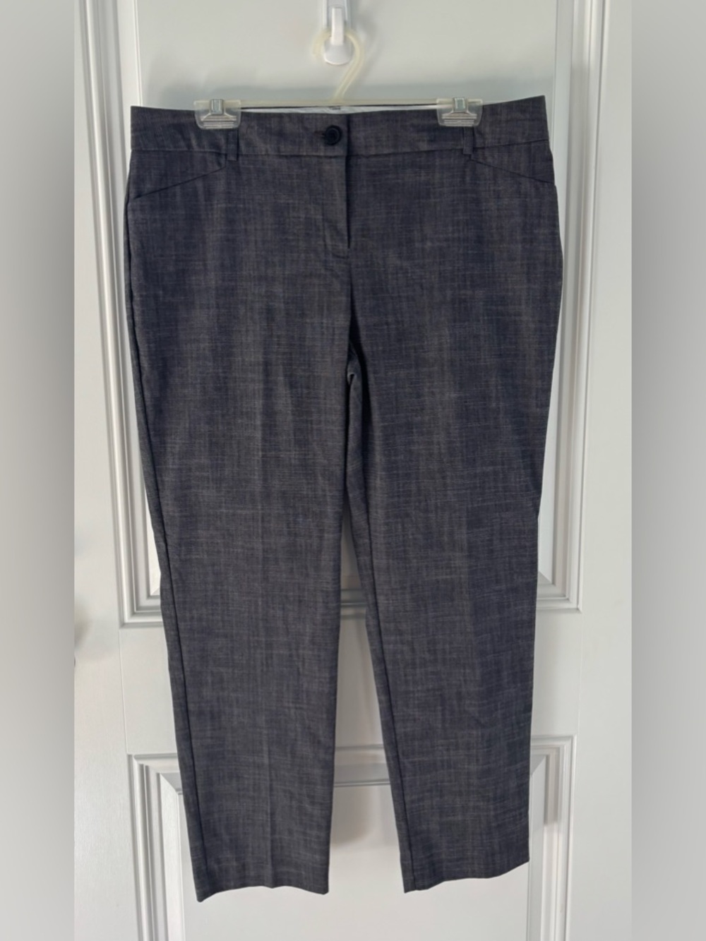 Van Heusen Dark Gray Straight-Leg Dress Pants